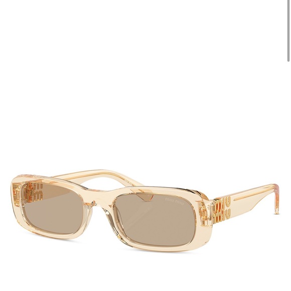 Miu Miu Rectangular Acetate Sunglasses